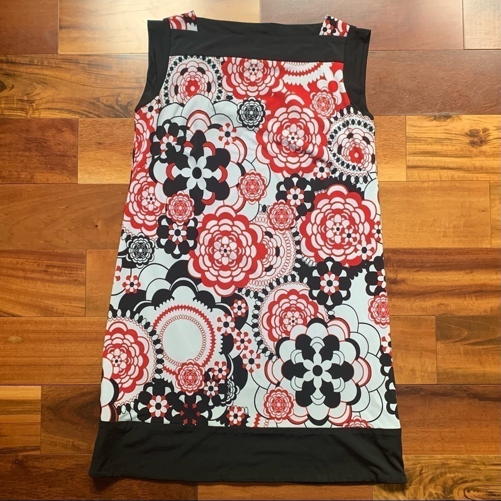Suzi Chin Floral Geometric Dress